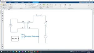 Matlab Simulink in diode clipping circuit Simulation .