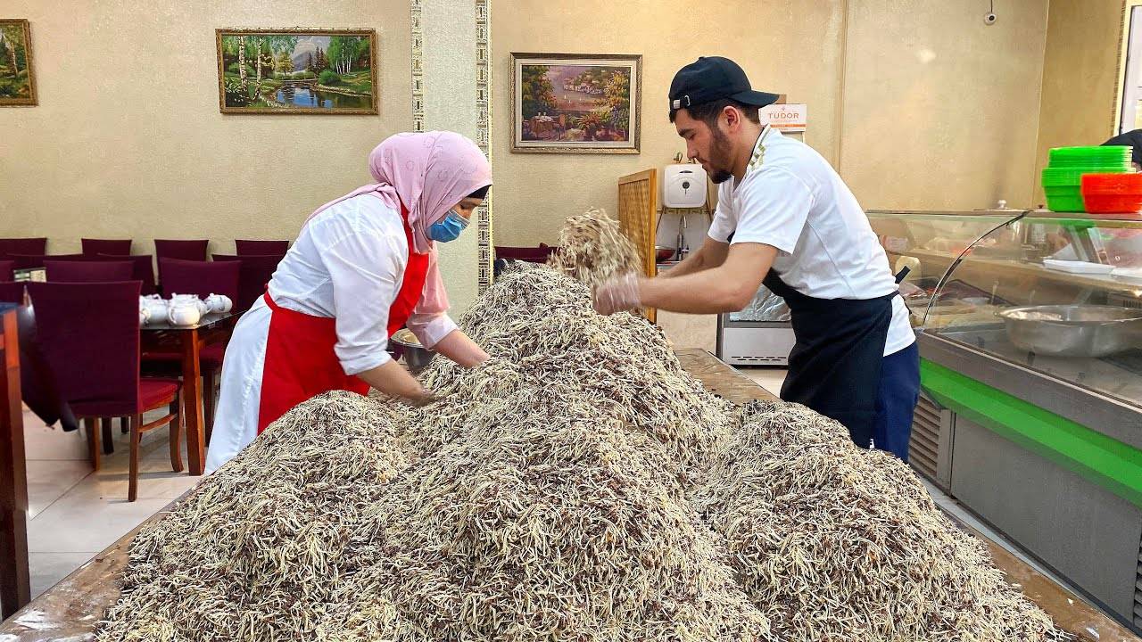 Самая продаваемая еда в Новом году | Узбекская национальная еда - Нарын | Блюдо с Кази смотреть онлайн