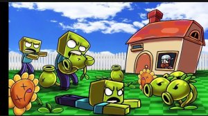 Растения против зомби в Майнкрафт