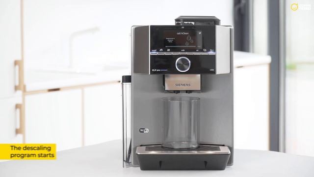 Siemens EQ.9 series. Descaling and cleaning the coffee machine (Calc'n'Clean) смотреть онлайн