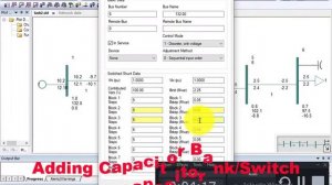 Switch capacitor in PSSE load Flow analysis Power flow | Capacitor Bank in PSSE | Lecture # 5