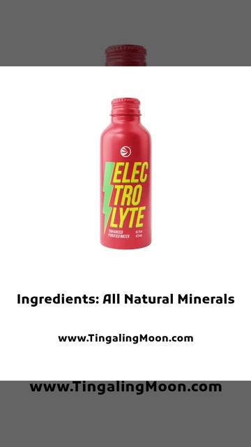 Electrolyte Water with Natural Minerals #naturalingredients #cpgs #hydration