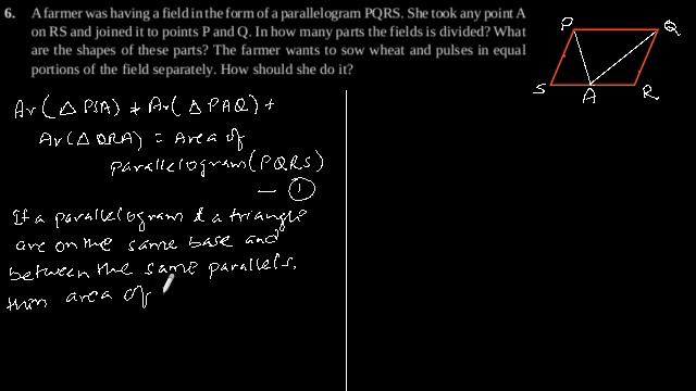 CBSE Class-9 Maths NCERT solution - Areas of Parallelograms and Triangles - Exercise 9.2 - Problem