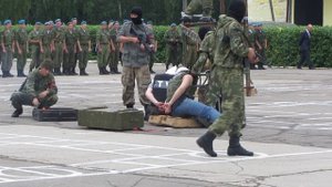 Показательные выступления тульских десантников.