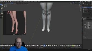 14 -Stylized female leg