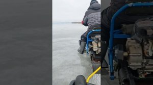 мото собака ХАСКИ мини снегоход #рыбалка #отдых