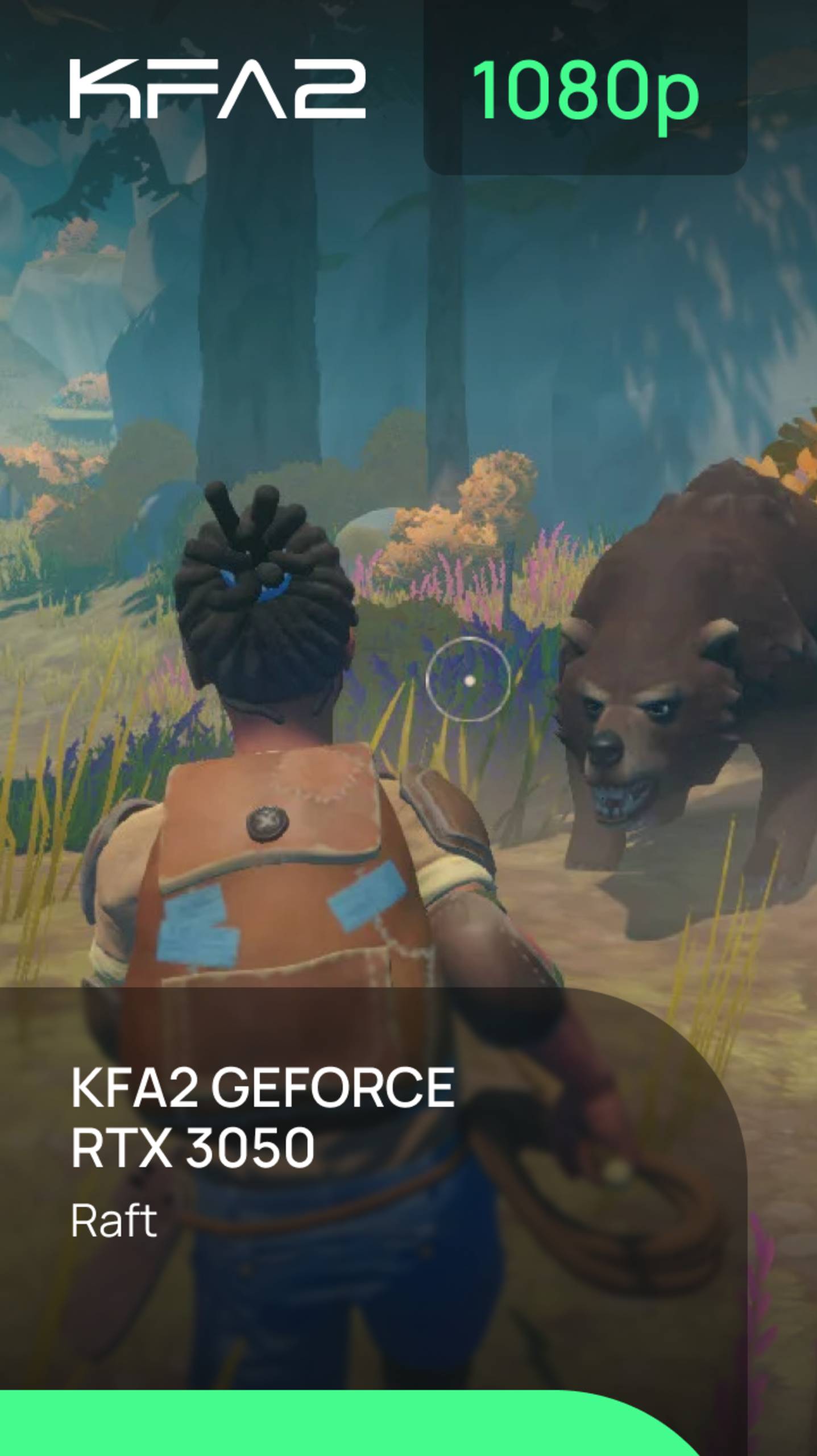 Raft | KFA2 X GeForce RTX 3050 Black | 1080p (Full HD) разрешение