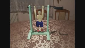 Акробат-Турникмэн. Деревянная игрушка своими руками , Как сделать механическую игрушку из дерева,
