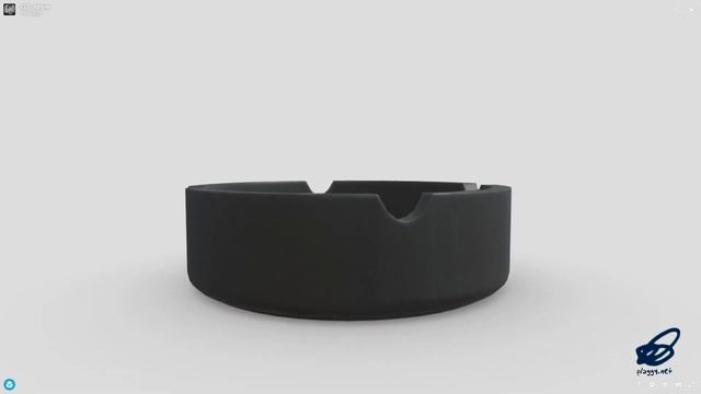 CC0 - Ashtray - low poly PBR 3d model смотреть онлайн