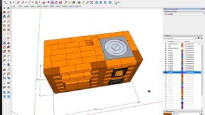 Казан мангал 3 на 6.5 кирпича