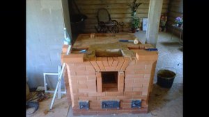 Русская печь с плитой