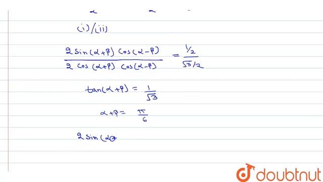 Let `L` denots value of `cos^(2)(alpha - beta)` if `sin2alpha + sin2beta = (1)/(2) смотреть онлайн
