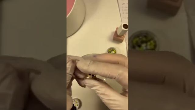 Прямой эфир с Григиной Олесей. Декоративный френч витражными гель лаками на верхние формы.