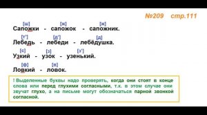 Руский язык учебник. 3 класс. Часть 1. Канакина Упражнение 209