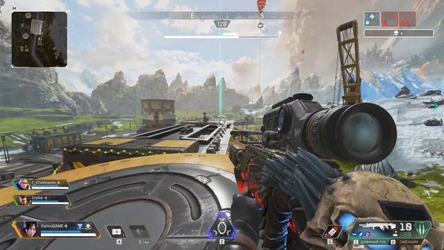Apex Legends 3 сезон | топ 1 захват поезда миссия выполнена)
