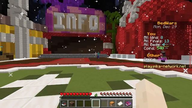 Playing Bedwars in pika server with Subs смотреть онлайн