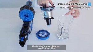 How To Disassemble and Install Dust Container of Proscenic I10 Cordless Vacuum Cleaner
