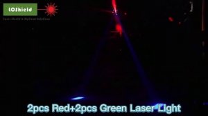 3in1 Strobe + Beam + Laser Moving Head Light 16pcs Light 3-in-1 LED Beam and Laser Stage Light