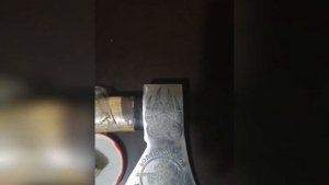 Травление топора, холодное воронение, лазерная гравировка.
