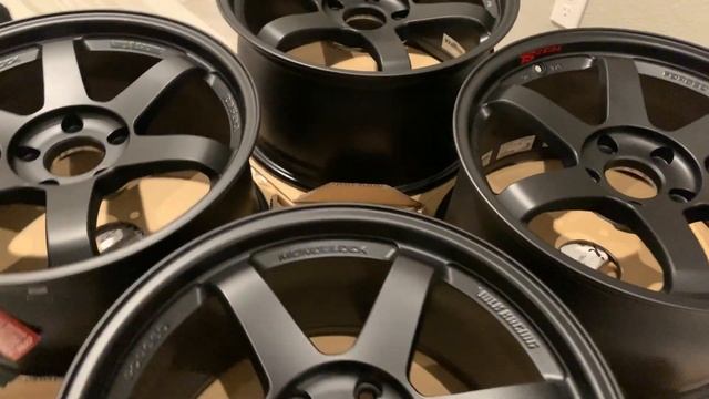 Volk Racing TE37SL CTR spec 18 x 9.5 +38 Flat Black