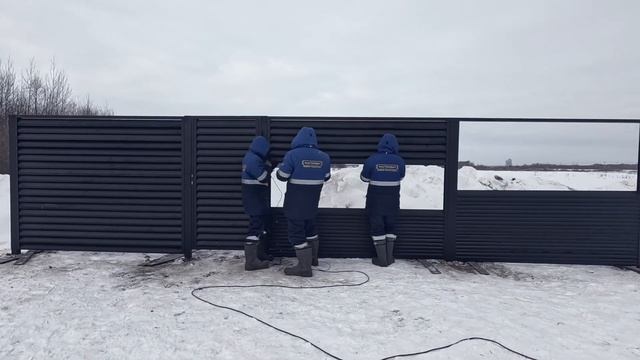 Производство и монтаж забора Жалюзи