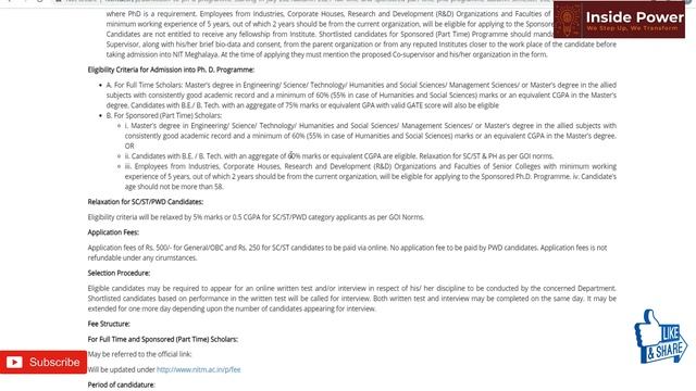 NIT Meghalaya PhD Admission | PhD Admissions 2021| NIT PhD Admission 2021 | Recent Updates