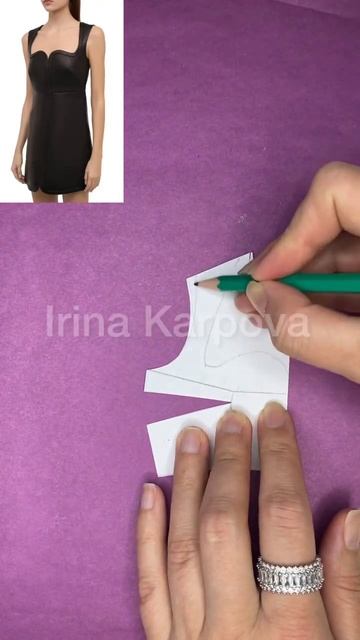 Моделирование одежды. Платье VERSACE. Выкройка .Базовая конструкция.