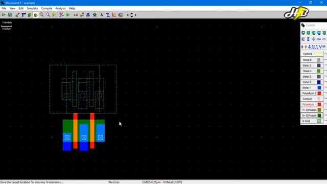 Layout of NAND Gates using 0 25 micron Technology in Microwind