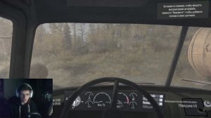 Spintires:MudRunner на руле Logitech Driving Force GT | Испытание "Починить и заправить"