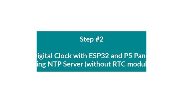 Arduino IDE + ESP32 + P5 RGB LED Panel | Getting Started & Digital Clock With ESP32 And P5 Using NT