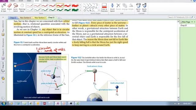Chap 13.1 - Universal gravity (a): Orbital motion and gravity смотреть онлайн