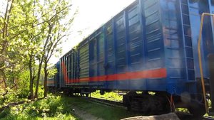 Тепловоз ЧМЭ3-2976 с восстановительным поездом