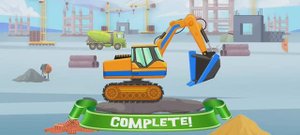 Веселая игра с экскаватором.