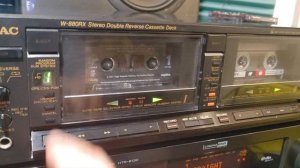 TEAC W-880RX - one very rare vintage double cassette deck with EQUILIZER
