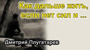 Как жить дальше, если нет сил и... / Дмитрий Плугатарев