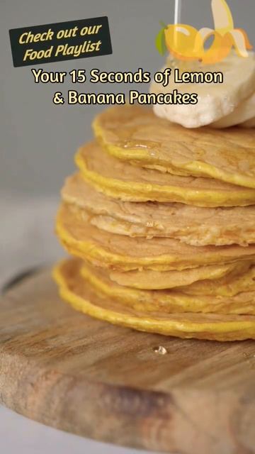 15 Seconds of Lemon & Banana Pancakes #pancakes #lemon #banana #syrup #delicious #yummy #shorts смотреть онлайн