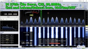 19.01.2025 11:39UTC, [Es, oos], ČRo Sever, Чехия, 88.8МГц, 1647км