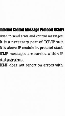 Internet Control Message Protocol (ICMP) #youtube #yoytubeshorts #viral #youtubeshort #shorts