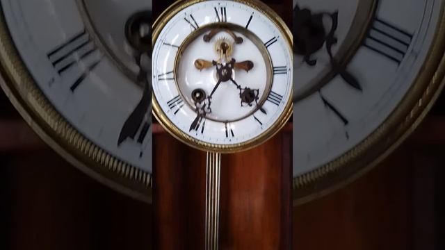 Немецкие часы Кинцле с открытым анкером. смотреть онлайн