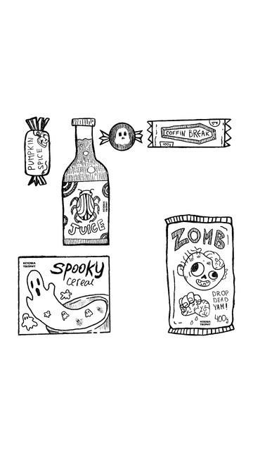 #inktober [11: snacks] tg | vk: @ksyushatvorit #art #digitalart #shorts #рекомендации #halloween смотреть онлайн
