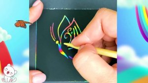 Как нарисовать летящую бабочку, свечу