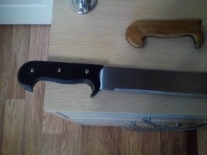 Мачете.  Самодельная рукоять.