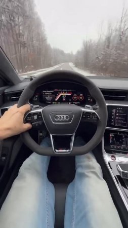 Icy road launch_ 2025 Audi RS7 Performance