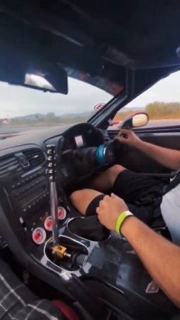 Drifting ~ 1000HP Car Using a Forklift Handle as the Steering Wheel