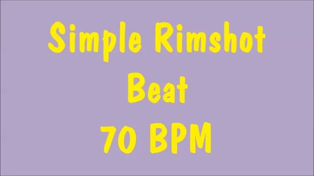 Drum Loops for Practice Rimshot with 70 bpm смотреть онлайн