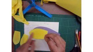 МК Подсолнух из изолона, часть 1