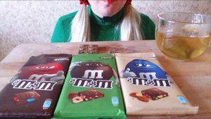 ASMR Chocolate M&M's and tea (NO TALKING) *Eating Sounds* | ASMR-LUBS