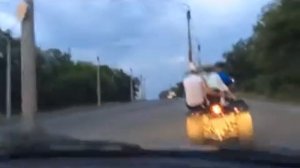 Погоня ДПС за квадроциклом