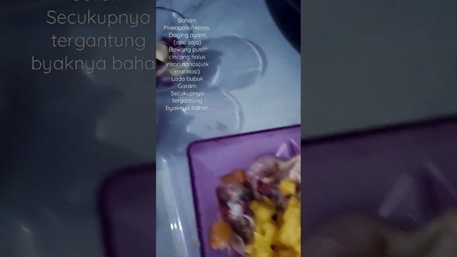 part1membuat pineapple chicken (saus Pineapple) 🍍🐔#masakmasak