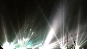 Лазерно-пиротехническое шоу на закрытие саммита АТЭС